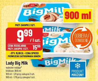 Polomarket Lody Big Milk Unilever, 900 ml oferta