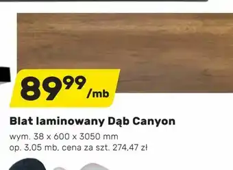 Bricomarche Blat laminowany Dąb Canyon oferta