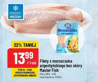 Polomarket Filety z morszczuka argentyńskiego bez skóry Master Fish 475 g oferta