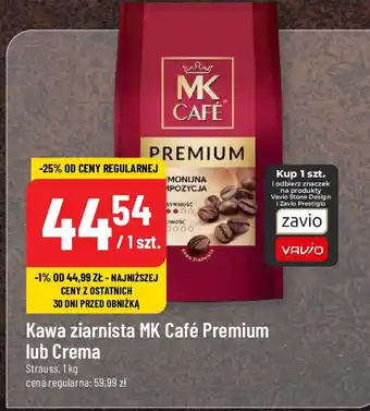 Polomarket Kawa ziarnista MK Café Premium lub Crema Strauss 1 kg oferta