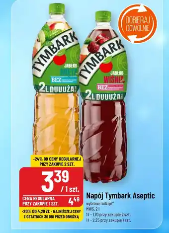 Polomarket Napój Tymbark Aseptic MWS, 2 l oferta