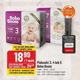 Polomarket Pieluszki 3, 4 lub 5 Bobo Boom 30 szt. - 38 szt. oferta