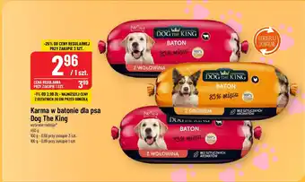 Polomarket Karma w batonie dla psa Dog The King 450 g oferta