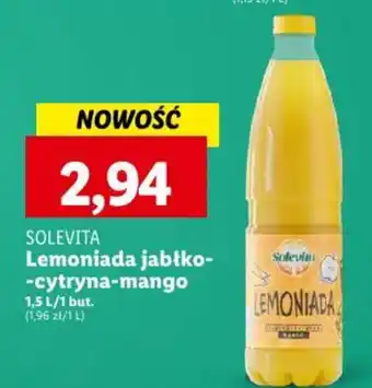 Lidl SOLEVITA Lemoniada jabłko cytryna mango 1,5l oferta