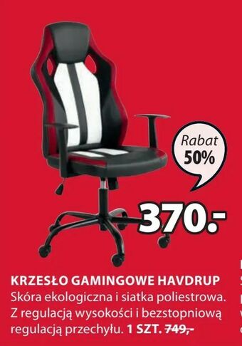 JYSK Krzesło gamingowe havdrup oferta