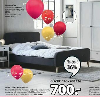 JYSK Rama łóżka kongsberg oferta