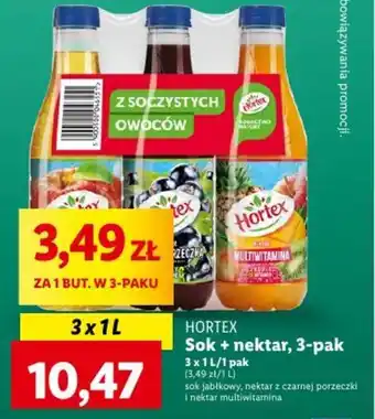 Lidl HORTEX Sok + nektar, 3x1l oferta