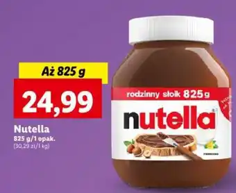 Lidl Nutella 825g oferta