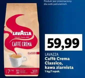 Lidl LAVAZZA Caffè Crema Classico, kawa ziarnista 1 kg oferta