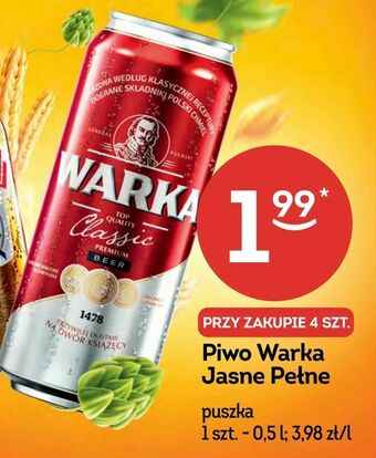 Żabka Piwo Warka Jasne Pełne oferta