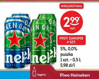 Żabka Piwo Heineken oferta