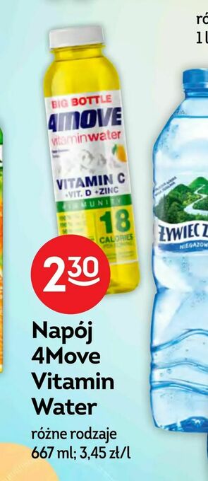 Żabka Napój 4Move Vitamin Water oferta