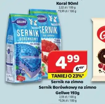 Delfin Sernik na zimno Sernik Borówkowy na zimno Gellwe 193g oferta