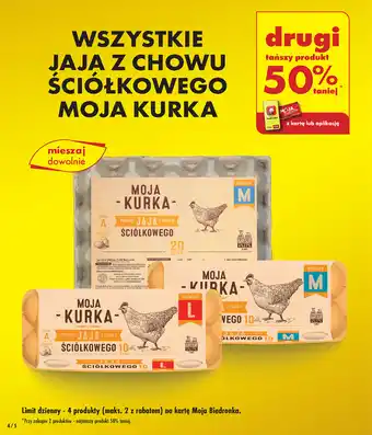 Biedronka WSZYSTKIE JAJA Z CHOWU ŚCIÓŁKOWEGO MOJA KURKA oferta