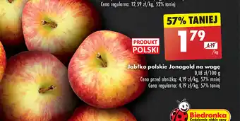 Biedronka Jabłko polskie Jonagold na wagę 1 kg oferta