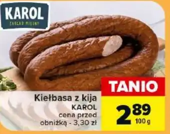 Carrefour Kiełbasa z kija KAROL 100 g oferta