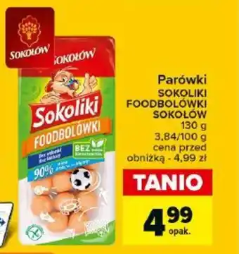 Carrefour Parówki SOKOLIKI FOODBOLÓWKI SOKOŁÓW 130 g oferta