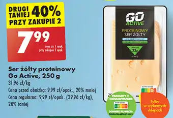 Biedronka Ser żółty proteinowy Go Active, 250 g oferta