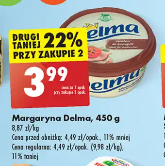 Biedronka Margaryna Delma, 450 g oferta