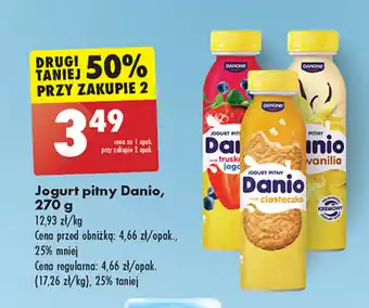 Biedronka Jogurt pitny Danio, 270 g oferta