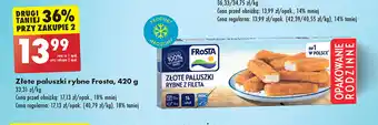 Biedronka Złote paluszki rybne Frosta, 420 g oferta