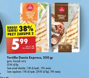 Biedronka Tortilla Dania Express, 250 g oferta