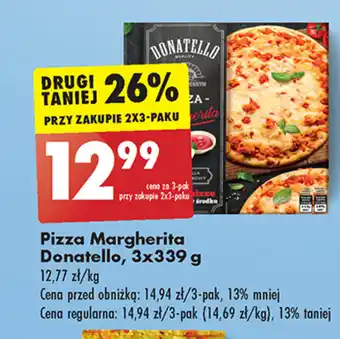 Biedronka Pizza Margherita Donatello, 3x339 g oferta