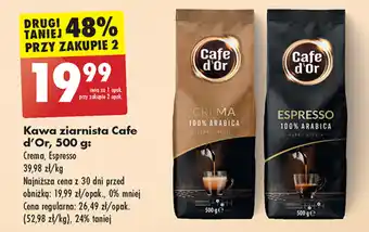 Biedronka Kawa ziarnista Cafe d'Or, 500 g oferta