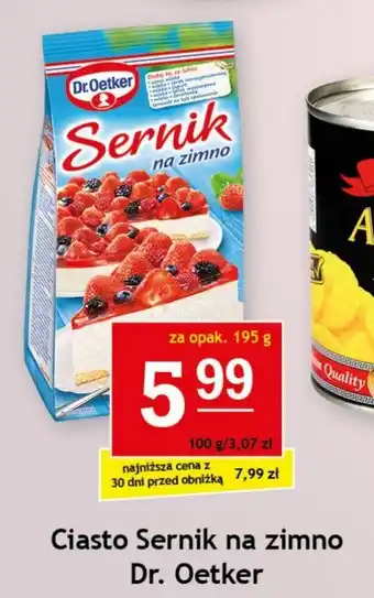 Gram Market Ciasto Sernik na zimno Dr. Oetker 195g oferta