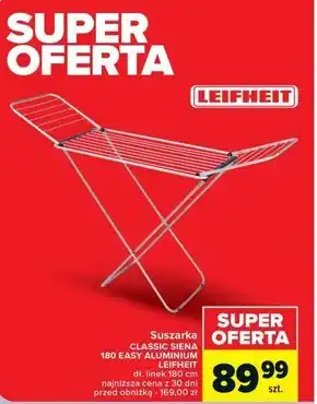 Carrefour Suszarka na pranie Leifheit oferta