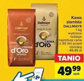 Carrefour Dallmayr Crema d'Oro Kawa ziarnista 1000 g oferta