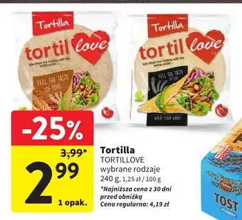 Intermarche Tortilla TORTILLOVE 240g oferta