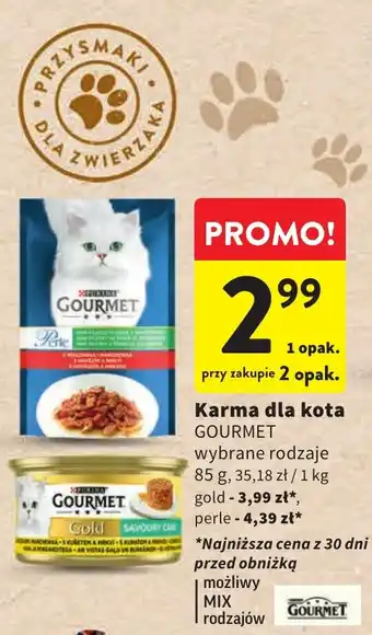 Intermarche Karma dla kota GOURMET 85g oferta