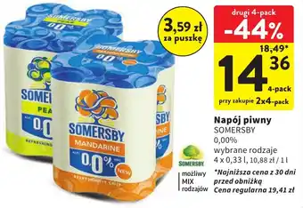 Intermarche Napój piwny SOMERSBY 4x0,33l oferta