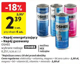 Intermarche Napój energetyzujący Napój gazowany OSHEE 0,25l oferta