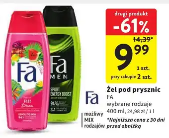 Intermarche Żel pod prysznic FA 400ml oferta