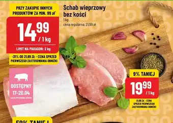 Polomarket Schab wieprzowy bez kości 1kg oferta