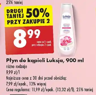 Biedronka Płyn do kąpieli Luksja, 900 ml oferta