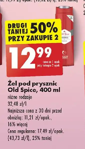 Biedronka Żel pod prysznic Old Spice, 400 ml oferta