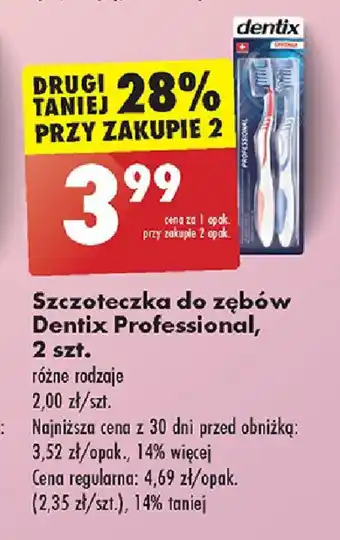 Biedronka Szczoteczka do zębów Dentix Professional, 2 szt. oferta