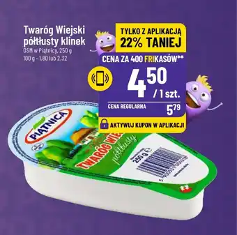 Polomarket Twaróg Wiejski półtłusty klinek OSM w Piątnicy, 250 g oferta