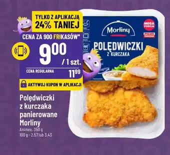 Polomarket Polędwiczki z kurczaka panierowane Morliny Animex, 350 g oferta