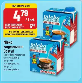 Polomarket Mleko zagęszczone Gostyń Spółdzielnia Mleczarska w Gostyniu, 500 g oferta