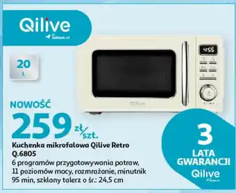 Auchan Kuchenka mikrofalowa Qilive Retro Q.6805 oferta