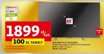 Auchan Smart QLED TV 55" TCL55C635A oferta
