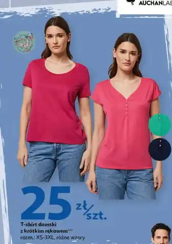 Auchan T-shirt damski z krótkim rękawem oferta