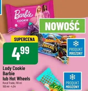 Polomarket Lody Cookie Barbie lub Hot Wheels Koral, 110 ml oferta