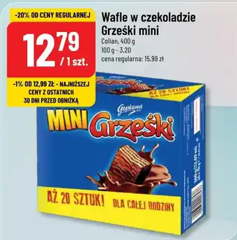 Polomarket Wafle w czekoladzie Grześki mini, 400 g oferta