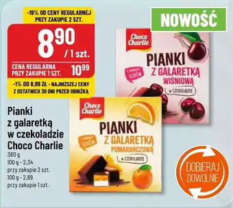 Polomarket Pianki z galaretką w czekoladzie Choco Charlie, 380 g oferta