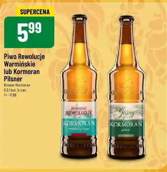 Polomarket Piwo Rewolucje Warmińskie lub Kormoran Pilsner, 0,5 l oferta